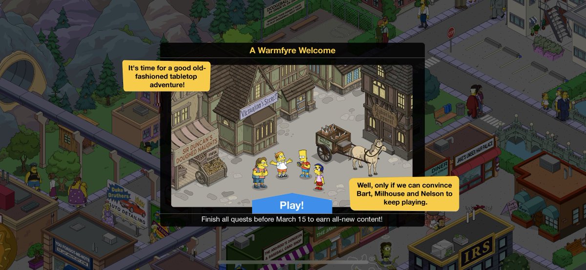 ThatRanMan's tweet image. The new Tapped Out event is D&amp;amp;D themed. Sweet! 😆

#Simpsons #SimpsonsTappedOut #TSTO