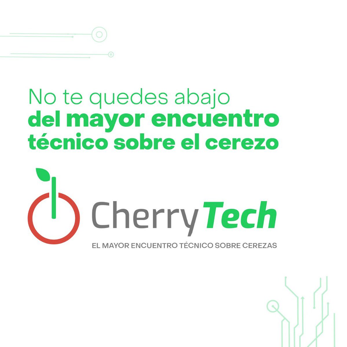 SmartCherry_cl's tweet photo. No te quedes abajo del mayor encuentro técnico sobre cerezas❕
El evento se realizará el 29 de junio de 2023 y reunirá a los más relevantes actores internacionales en torno a diferentes temáticas de la producción de cerezas 🍒
Y tú, ¿Agendaste #CherryTech 2023? 🤔 https://t.co/XkfpDnGHVR