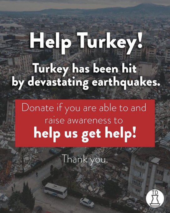 vanteblogstr's tweet photo. Due to the eartquakes that hit Turkey almost 10.000 people lost their lives now, many are still under the wreckages and the weather is below zero. Please make donations to accounts that will be given below or at least help us to raise the awareness.
#ArmyAssembleForTurkey https://t.co/Izi98NBdtR