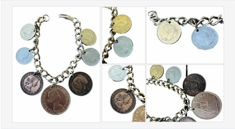 thegraydoor's tweet photo. Vintage Queen Elizabeth One Penny British Coin Charm Bracelet | eBay #vintagecostumejewelry #costumejewelry #vintagejewelry #jewelry #estatejewelry #signedjewelry #britishcoin #queenelizabeth #charmbracelet #coins 
https://t.co/EPsbABHKCH
(Tweeted via https://t.co/mAAOTDpVXx) https://t.co/DFk0JUvlBa
