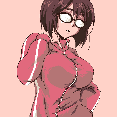 むかしお絵描きBBSで描いたオリジナル芋ジャー地味眼鏡 