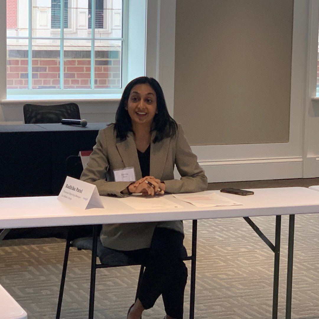We love seeing Tull alums in the BLC! Radhika Patel presented on a panel in today's Alumni and Student workshop on Building Your Brand. Thank you Radhika for all the great advice and wisdom you shared with students today!