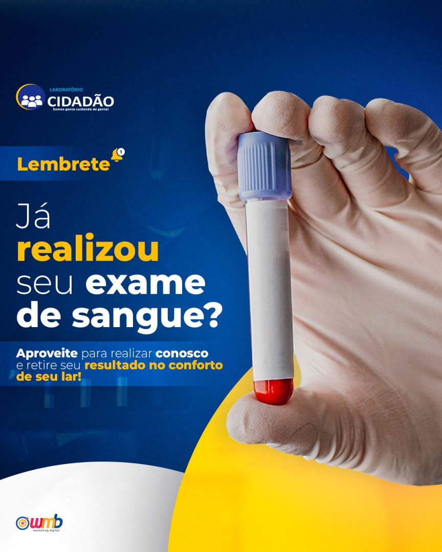 _wmbmarketing's tweet image. Você já fez seus exames esse ano? 

Se você ainda não está com seus exames de rotina em dia, nós podemos te ajudar.

No Laboratório Cidadão você realiza os exames necessários e recebe os resultados no conforto da sua casa. 

#LaboratórioCidadão #Exames #rotina #saúde #Cuidado