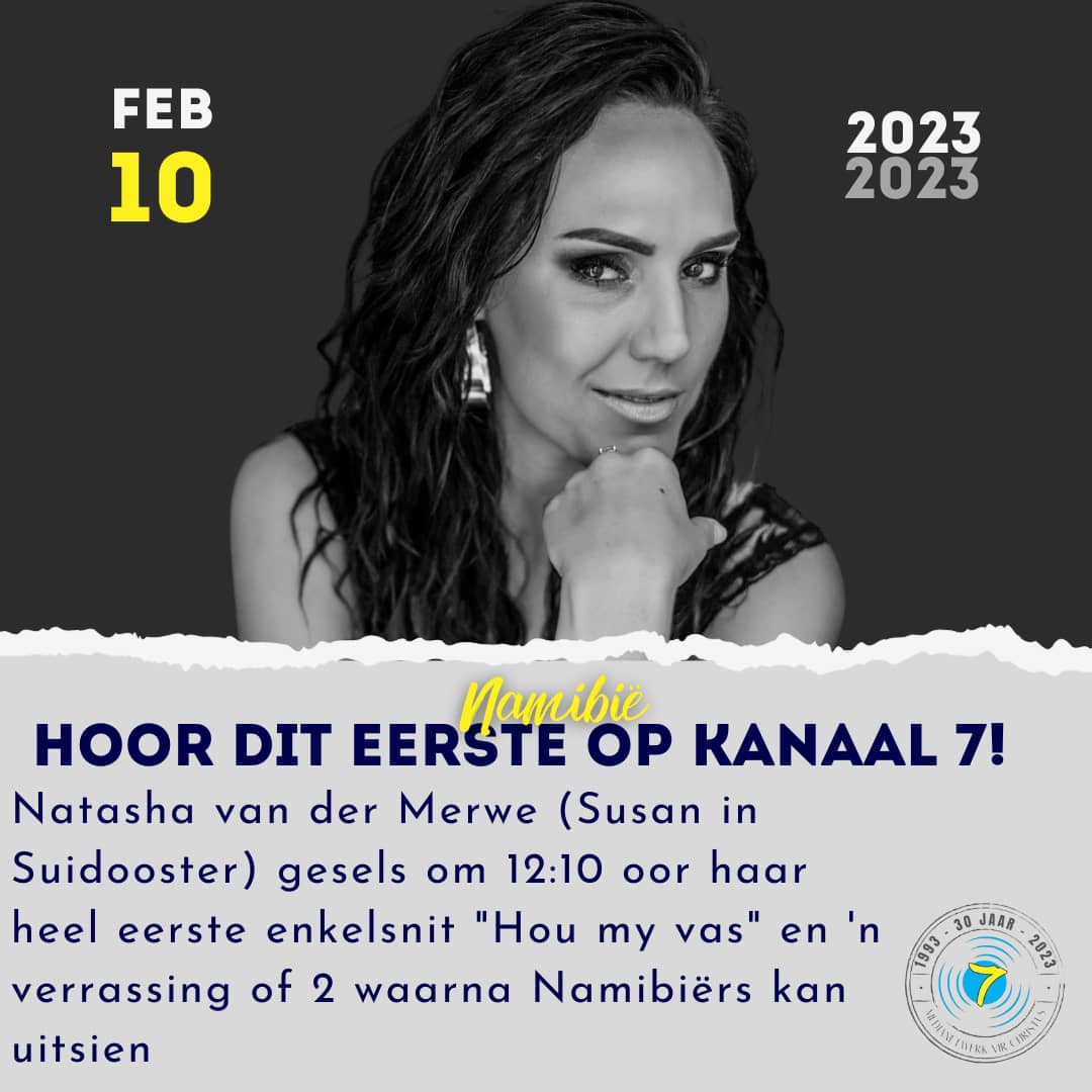#NAMIBIA.. Is julle gereed? Ek chat bietjie saam met #kanaal7 oor my nuwe enkelsnit #houmyvas 🩵🙏🏽🎼🎧💙 Kan nie wag nie. Vrydag 10 FEB, 12:10PM! <a href="/MarchaReed/">Marcha Reed</a> #franticfox #nuweenkelsnit #afrikaansmusiek #debuut-enkelsnit
