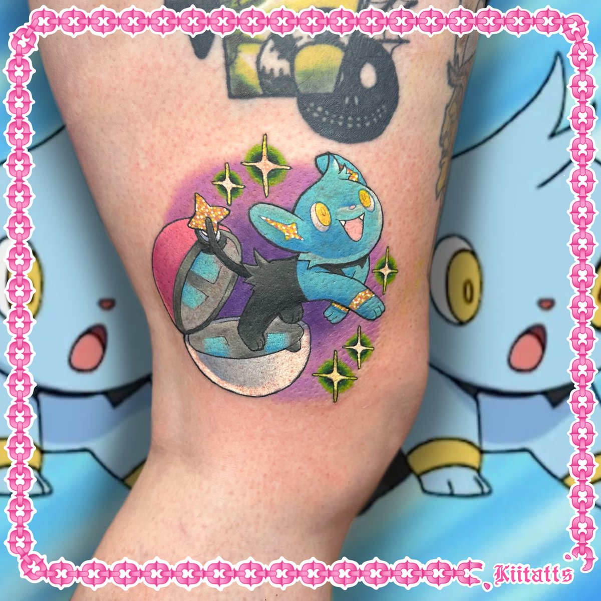 Shinnnnnnnx! #pokemon #shinx #pokemontattoo #glasgowtattoo #queertattoer #animetattoo