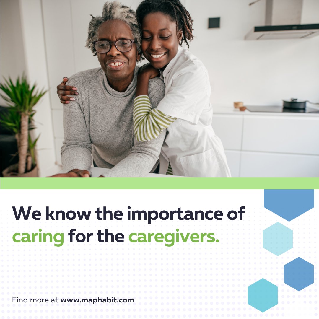 MapHabit's tweet image. Over a period of just three months, our MapHabit community saw improvement in caregiver quality of life in five vital areas. Click to learn more: bit.ly/3XafZMF