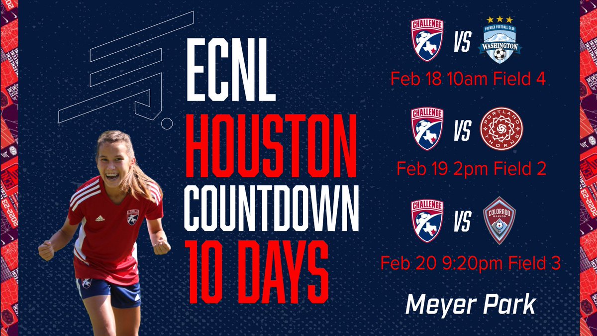 OliviaFeagin's tweet photo. 12… 11… 10 days until ECNL Houston!! Let’s go!! Come out and watch us against some competition from across the country! 🔥⚽️💪 #ecnl #ECNLHou #ofsoccer #ecnlHouston https://t.co/TLyqTwxVoU