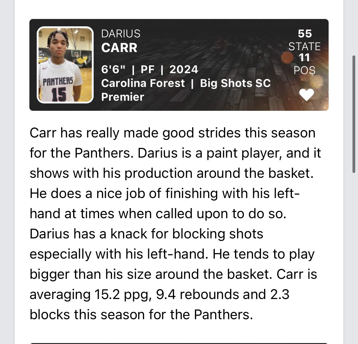 Darius Carr tweet media