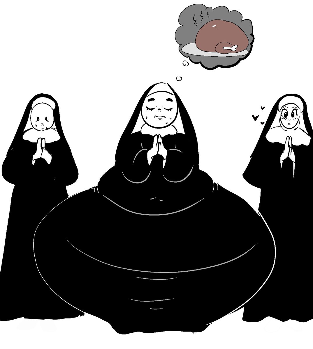 box_munchies's tweet photo. Wide Nun. https://t.co/6alIu52Xq8