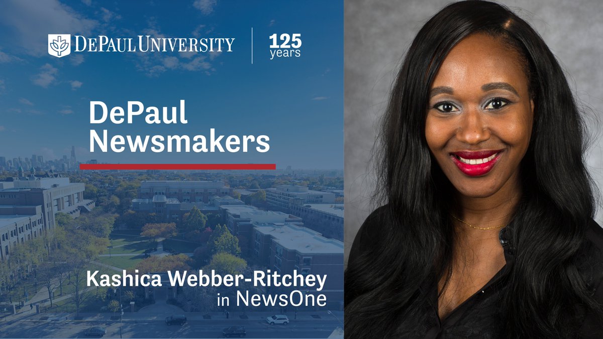 RitcheyWebber's tweet photo. Thrilled to be a DePaul Newsmaker. Find out why it is 
important to listen to the Black community’s concerns on vaccine hesitancy and misinformation  recently published in @newsone: https://t.co/VoIdq55Mr0 https://t.co/vez18WHG18