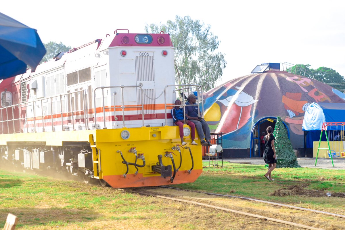 mwangimanager's tweet photo. Real train vs Imitation only at Cyprus Park-Nakuru City. You cannot get this anywhere else. https://t.co/W2MVTnLmlC