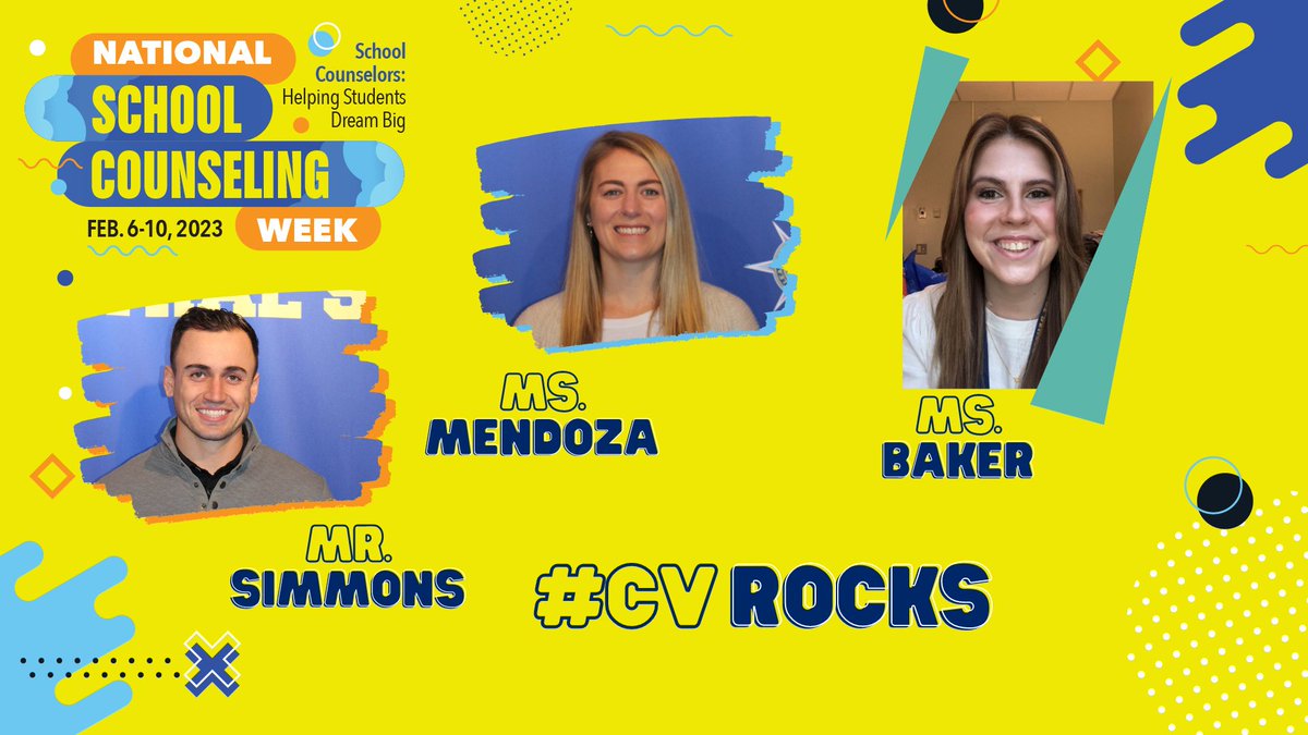 SpencerportCSD's tweet photo. #NSCW2023 Our Canal View counselors rock! They work w/our mental health teams to support all students in addressing any academic concerns, building social/emotional skills, and providing a much-needed resource to students, parents, teachers and administrators. #CVRocks https://t.co/MXXuSh2dZp