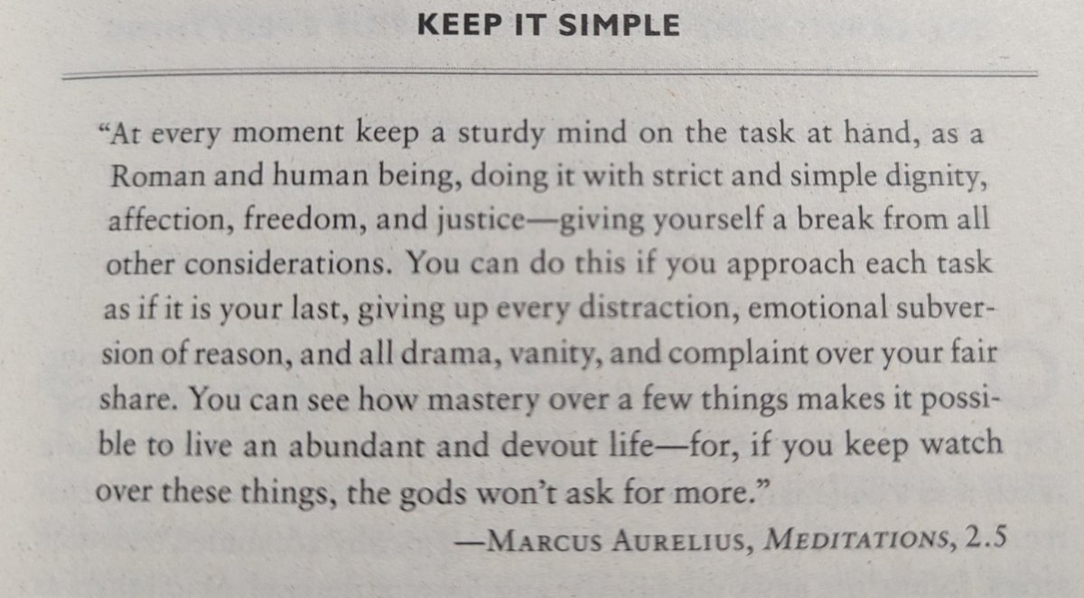 Pursuit of mastery 'makes it possible to live an abundant life'. This is also one of the pillars to fight #physicianburnout, along with connectedness and autonomy.
And this is so relevant for #EPeeps
Hard to believe this was written 2000 years ago! From the book Daily Stoic.