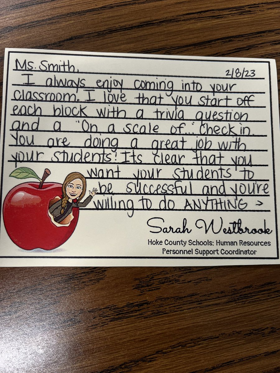 EboneSmith11's tweet photo. Thank you so much for your kind words.  It means a lot. #everyjourneyhasagreatstory #teachersmatter #3rdgrade https://t.co/6RWzRJRudn