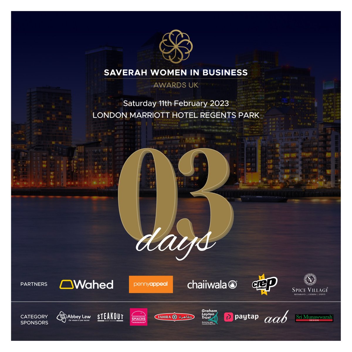 3 Days to go ​​​​​​​!

The networking event for Business in Women
​​​​​​​​
saverahwomeninbusiness.com