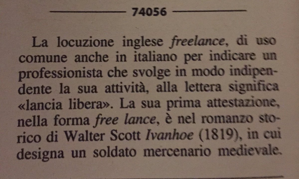 Lorejournalist's tweet photo. Curiosità sul termine freelance tratta dalla #settimanaenigmistica del #2febbraio #freelance #freelancenetwork @FreelanceNetIT1 😉 https://t.co/vupDfzLnZX