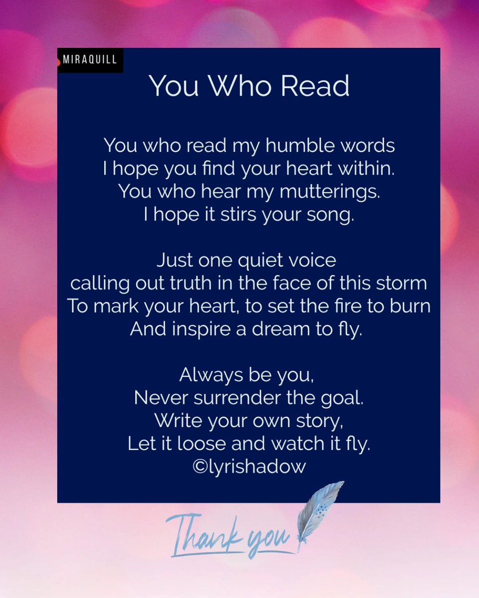 Lyri_writes's tweet photo. To my readers.
www.miraquill.conm/lyrishadow #miraquill #mirakee https://t.co/CM4IbTUdnU