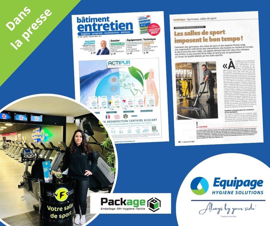 EquipageHygiene's tweet photo. Nous vous dévoilons un aperçu de l'#interview de Nadia Egoroff, dirigeante avec son conjoint, Fabien Millecam, de la société #SASPackage (notre adhérent dans le Lot-et-Garonne), et également propriétaire de la salle de sport Sun Form à Marmande. https://t.co/YyjsC27ulz