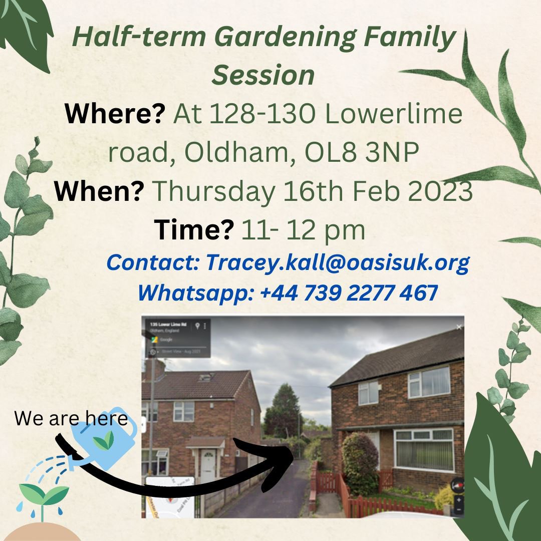 Gardeningoasis1's tweet photo. Families are welcome to come down to the limeside allotment next Thursday. Come and join us for some, weeding, seeding, and cleaning. What veg would you like to go grow? Pop along, next Thursday 11am till 12pm
No need to book
#oldham #growing #oasisuk #oasishub #hub #family #grow https://t.co/EtsfwlrpWd