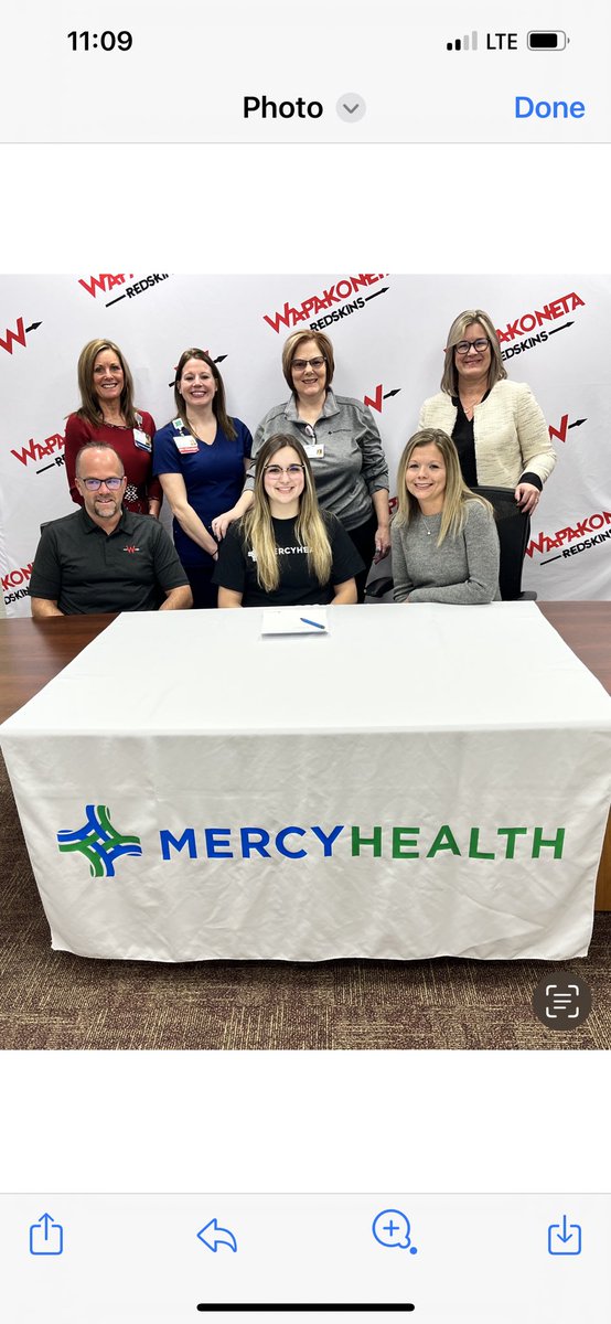 A big congratulations to Hannah Prine, a senior student in the WHS WIN program, for signing a contract with Mercy Health!