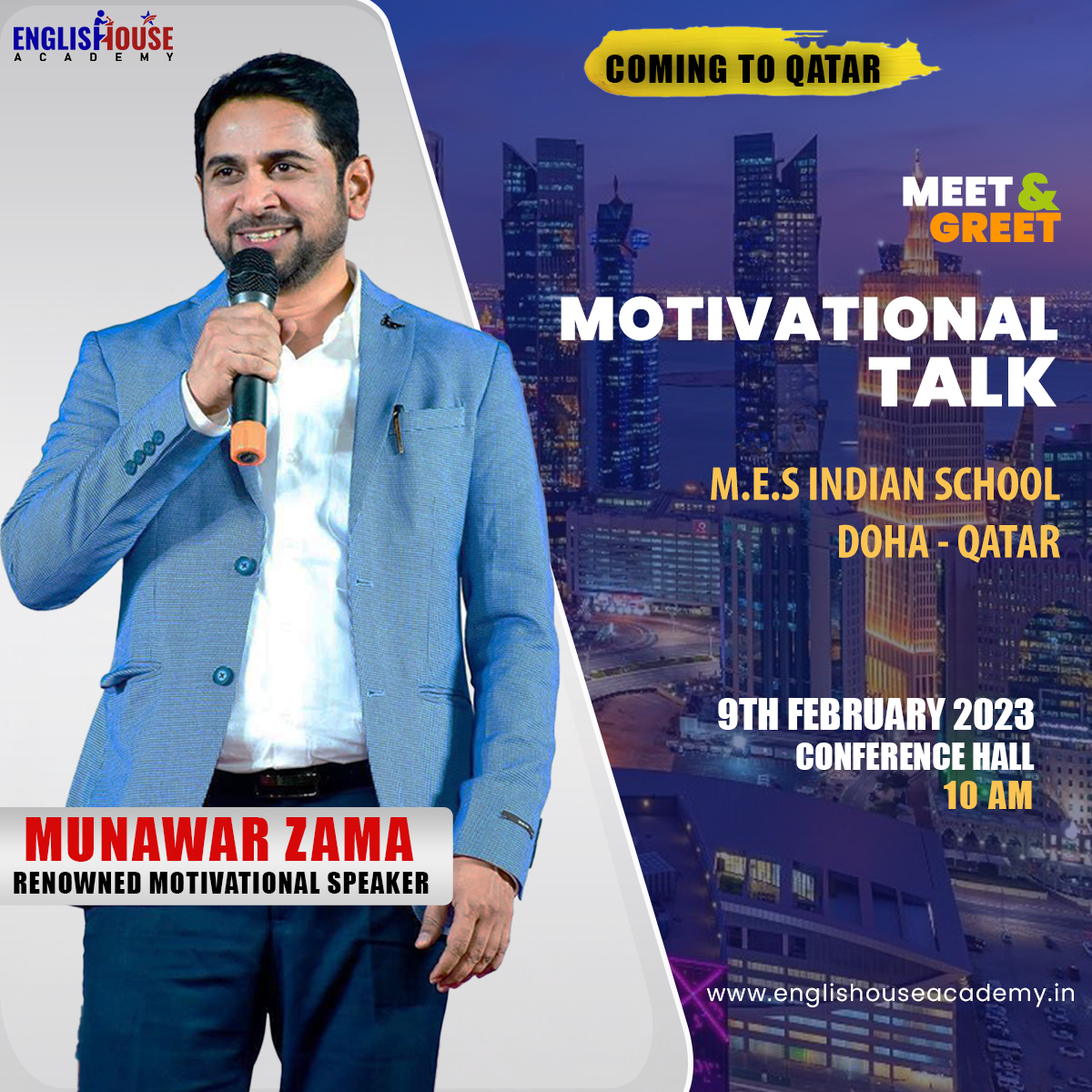 Munawar Zama on Twitter To Qatar Motivational Speaker