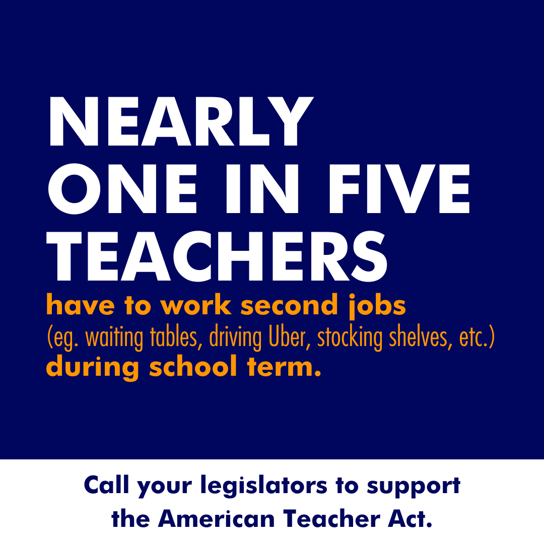Did you hear @POTUS declare teachers need a raise? What would happen if we paid them what we think our future is worth? Join the @TeacherSalary Project and 50+ leading education orgs in supporting the #AmericanTeacherAct! Call your Representatives today! @RepWilson @RepBowman