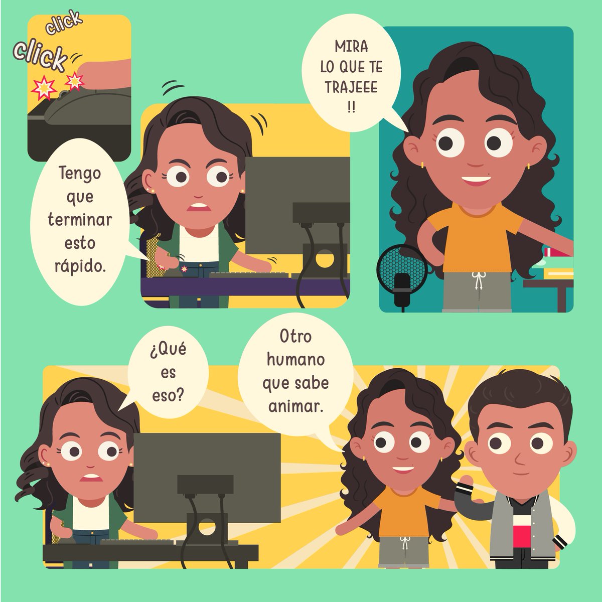 Ahora tenemos un humano que nos ayuda a hacer cosas tipo animar más videos para ustedes