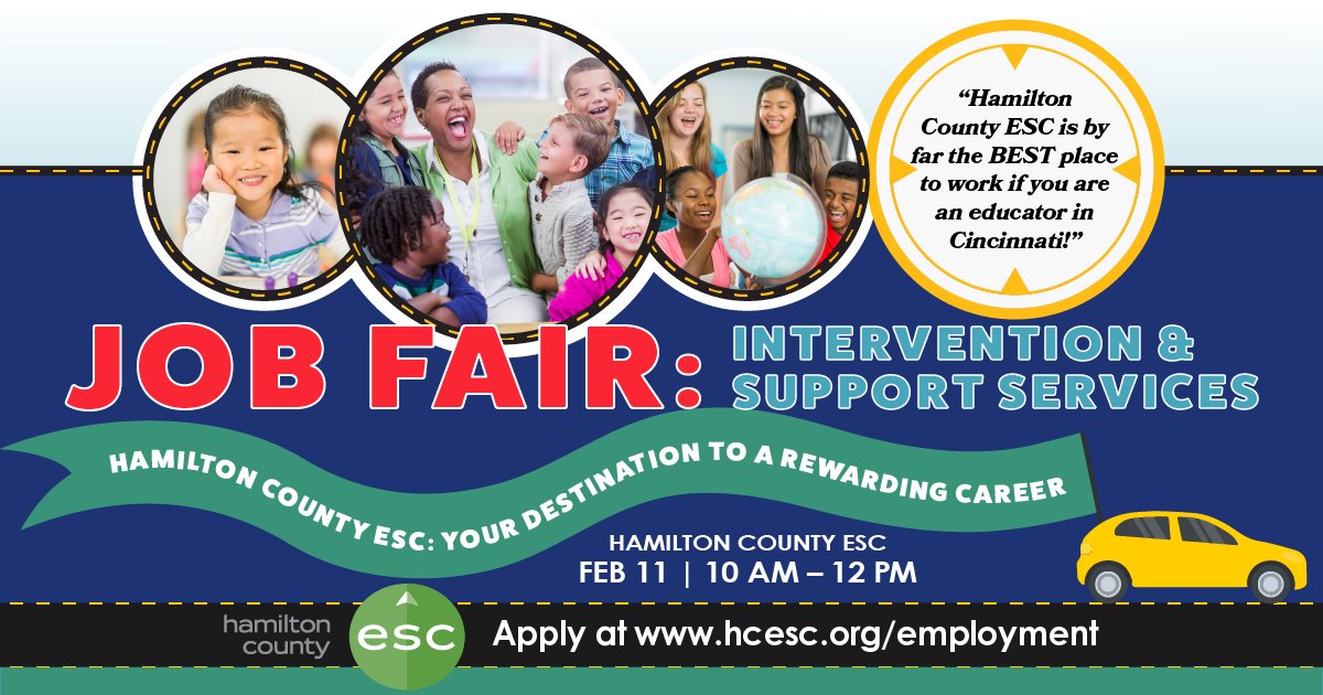 THIS SATURDAY 🗣️Don't miss our Intervention &amp; Support Services Job Fair! Sign-up for a pre-interview ➡️ bit.ly/hcesc-job-fair… #hcesc