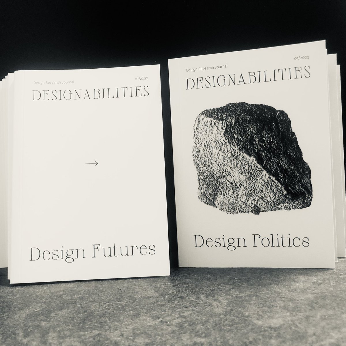 dsgnblts's tweet photo. Das neue @dsgnblts Heft ist da! Mit Beiträgen von #HaraldGründl #GuiBonsiepe #StephenDuncombe #FedericoCalchera und @tombieling.
#DESIGNABILITIES #DesignResearchJournal #DesignPolitics #Designtheory #Designtheorie #Designresearch #Designforschung
https://t.co/usxyQvlZsO https://t.co/O210eLQDDG