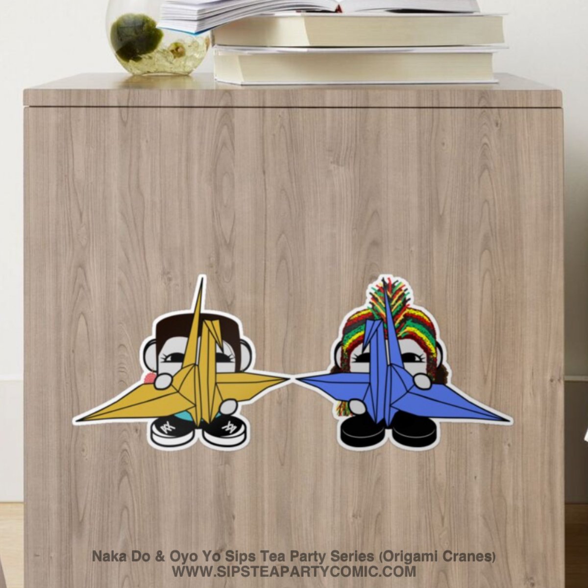 Fan Fave! Naka Do &amp; Oyo Yo Sips Tea Party Series (Origami Cranes)

Sold #ExclusivelyonRedbubble➡️ redbubble.com/i/sticker/Naka…

➡️SIPSTEAPARTYCOMIC.COM

#POWRightintheChibi #ItTakesOvillage #ThingsThatMakeYouGoSip #chibi #OnjenaYo #VstheBadGuys #Origami #Senbazuru