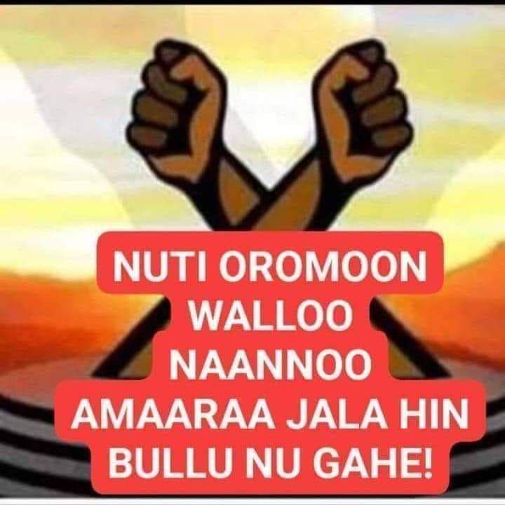 “Hanga ammaatu naannoo amaaraa jala buluun keenye sirrii hin turre!nu gahe!”