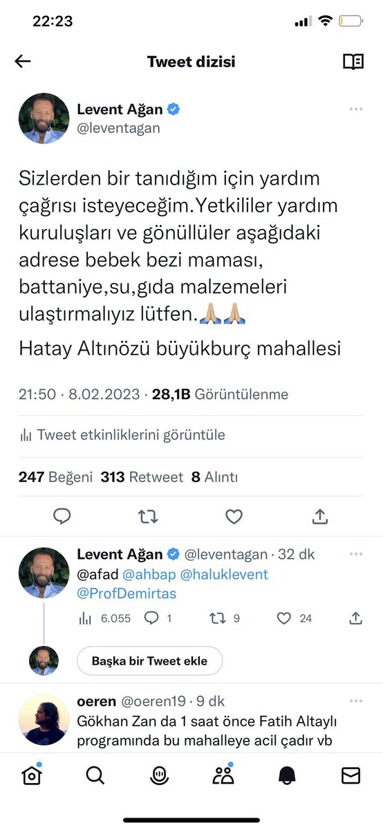 Hadi Canlar hadi canlar Levent Tüm Türkiye’ye yardım etti sıra bizde hadi canlar: