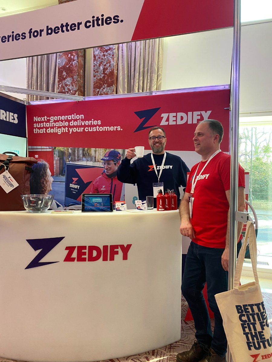 ZedifyUK's tweet photo. What a day we had yesterday, exhibiting at a brilliant and busy Metapack Delivery Conference 📦 👏
It was fantastic to meet both new and old connections and really get into the nitty gritty of what consumers expect from their deliveries right now!
#greendeliveries #metapack https://t.co/GdrTWzclQj