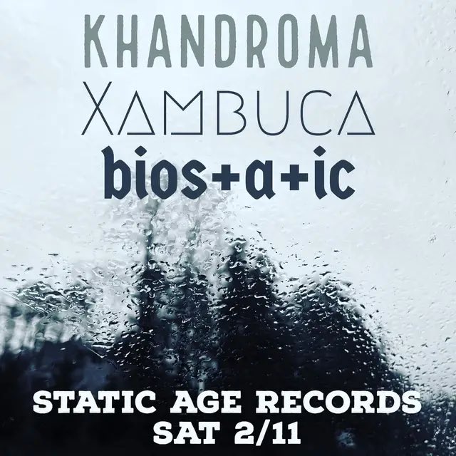 Hear bios+a+ic live this Saturday in Asheville with awesome local projects!