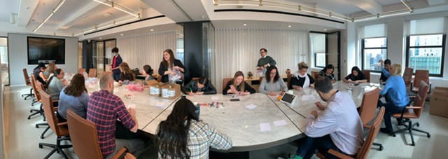 KleinbergKaplan's tweet photo. Members of Kleinberg Kaplan kicked off our first community engagement activity of 2023! Volunteers packed wellness kits + wrote notes of encouragement for @GoodShepherdNYC, a @newyorkcares community partner providing individual, family, and school-based services to engage youth. https://t.co/6OFGvq4Bsu