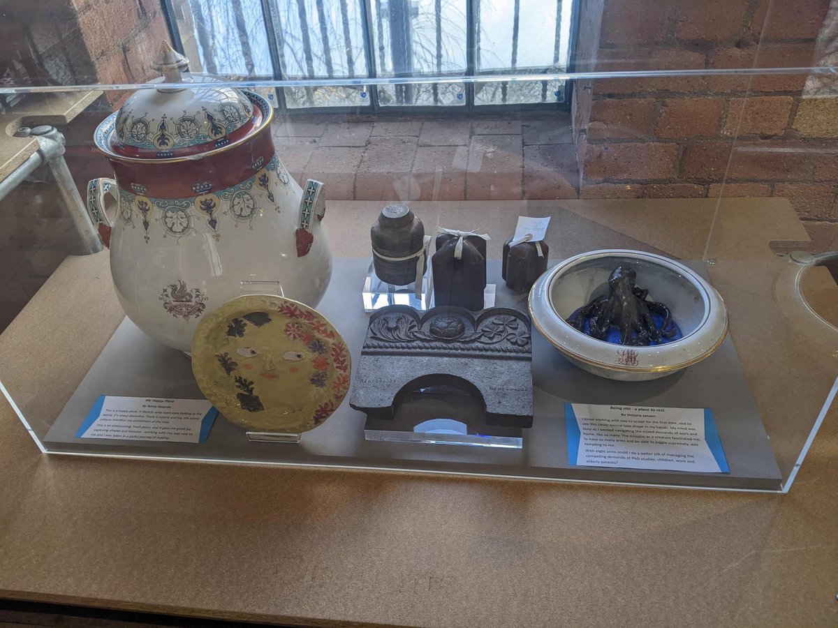 elainelimnewton's tweet image. Fabulous to see Victoria Jansens ceramic octopus displayed in the Museum of Making, and her lovely quote! ❤️
Made during a ceramic sculpture workshop I delivered for the ‘made in the NHS project’ last year.
@derbymuseums @AirArtsUHDB @hospitalcharity #derbyartist