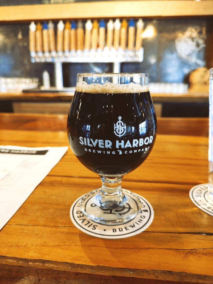 IndustryNightMC's tweet photo. The MC is currently holding down the fort at Silver Harbor Brewing. Stop by and say hello. Enjoying a Golden Ticket Imperial Stout. https://t.co/JuXbX17FGi