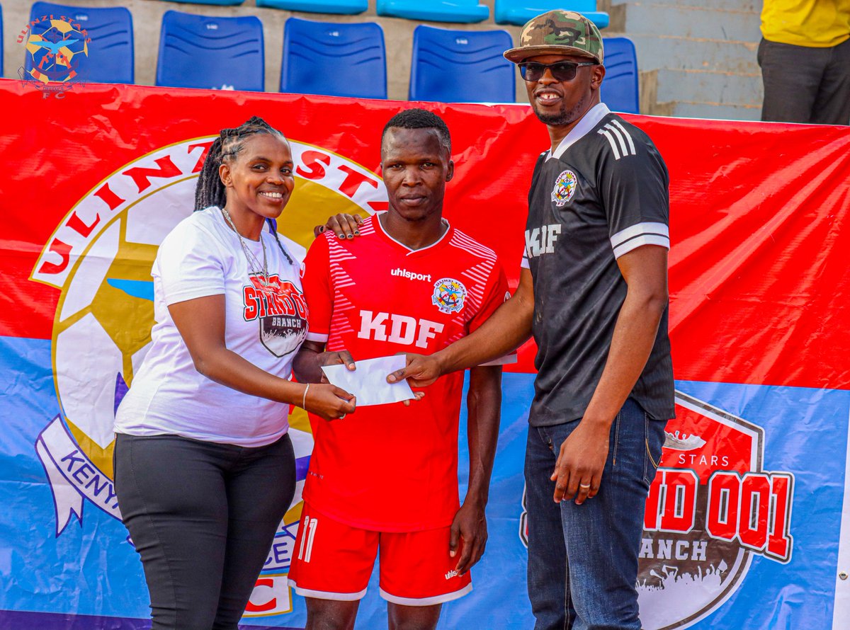 UlinziStarsFC's tweet photo. ๐| Much congratulations to our very own Stephen Etyang for being voted the Fansโ Man of the Match award in today's match, an initiative by the #Stand001 Branch.
โข We take this opportunity to thank all the members and fans from the #Stand001 Branch for the great initiative. https://t.co/SZ5sSskewa