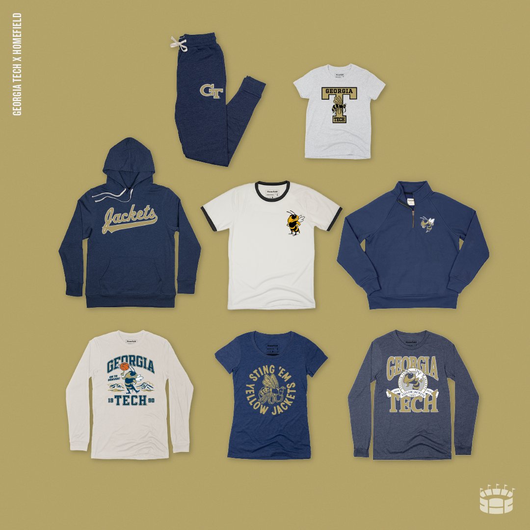 HomefieldApparl's tweet photo. SHOP THE LIMITED GEORGIA TECH COLLECTION NOW!

Orders end Friday at 4pm ET, and items can sell out.

https://t.co/1toCYuG2t3 https://t.co/7jadzvanyt