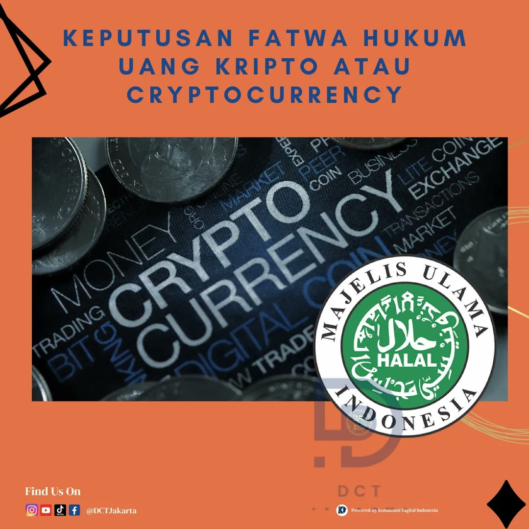 DctJakarta's tweet photo. Jadi ini Fatwanya MUI ya guys untuk kripto 

For information detail :
*WhatsApp admin*
- 0821 1000 6164
- 0896 1000 6164

#crypto #mesin #marketingdigital #digitalinfluencer #bisnismilenial #tradingonline #investasi #emas #usahamodalkecil #pasarmodal #belajarsaham #cuan #aset https://t.co/BDR2LjipH3