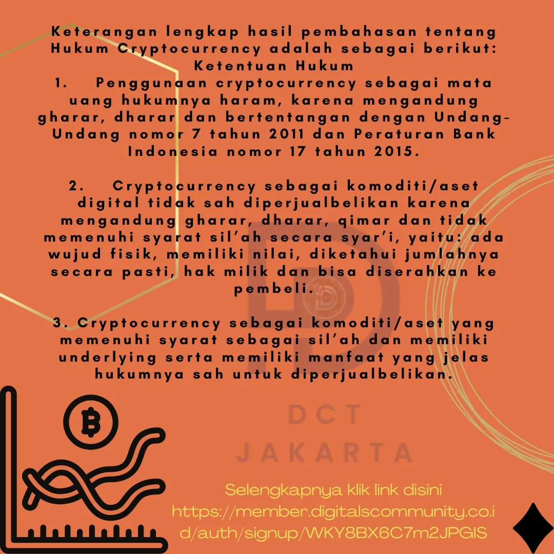 DctJakarta's tweet photo. Jadi ini Fatwanya MUI ya guys untuk kripto 

For information detail :
*WhatsApp admin*
- 0821 1000 6164
- 0896 1000 6164

#crypto #mesin #marketingdigital #digitalinfluencer #bisnismilenial #tradingonline #investasi #emas #usahamodalkecil #pasarmodal #belajarsaham #cuan #aset https://t.co/BDR2LjipH3