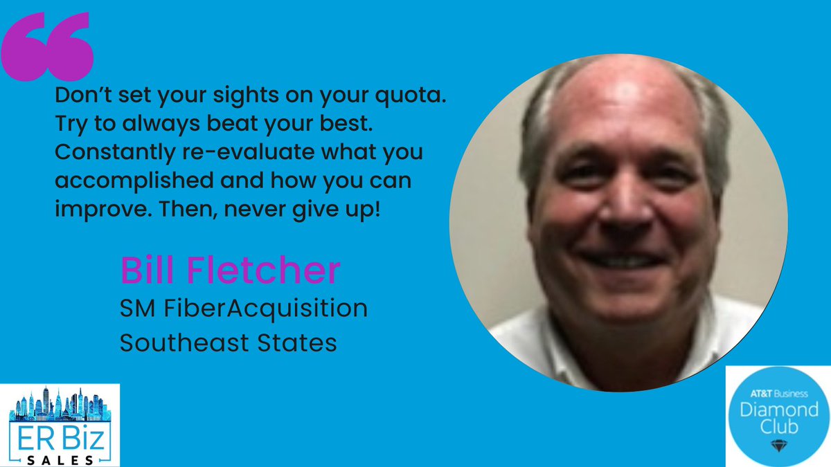 ERBizSales's tweet photo. Our #DiamondClub celebration continues! Here's a great sales tip from winner @bfletch001. Congrats Bill! #lifeatatt https://t.co/mxa7tV0QhB