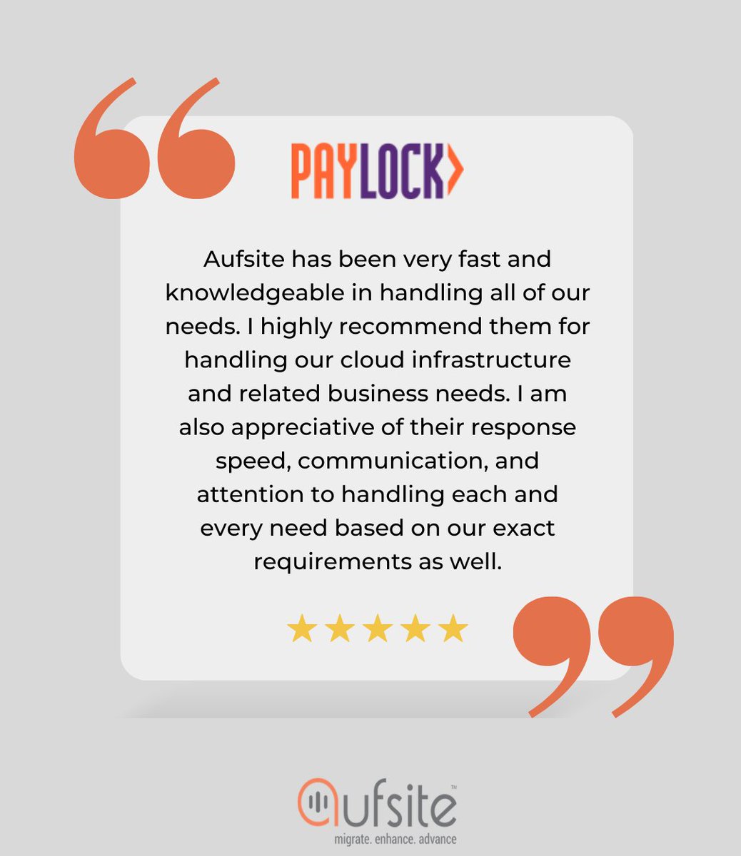 Aufsite's tweet photo. Our Success is driven by our passion to transform your businesses through innovative technological solutions.
Stay connected to hear more from companies like yours! https://t.co/aeG88ztxF2