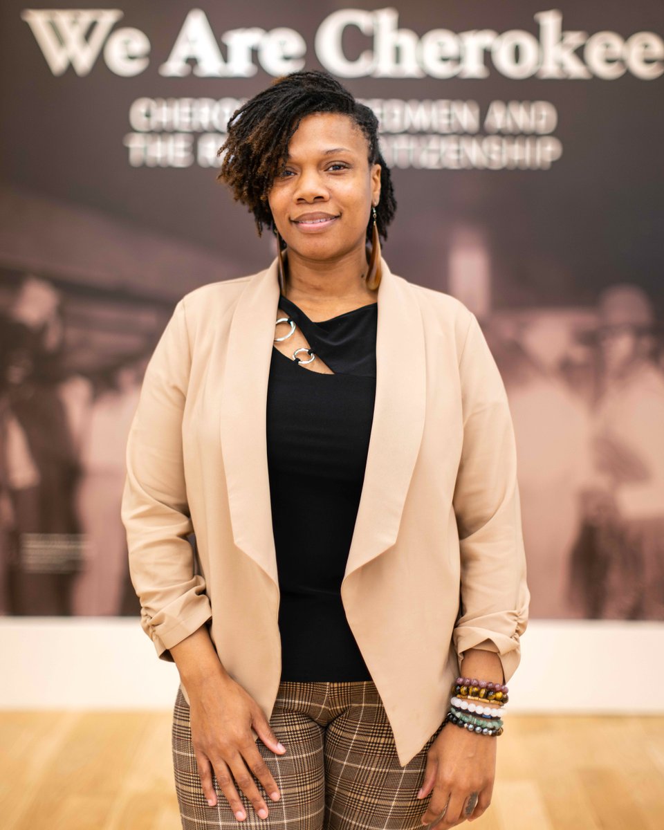 CherokeeNation's tweet image. Introducing our new series … #7Questions! In this first episode, learn more about Melissa Payne, Cherokee Nation’s Freedmen Community Adviser. #BlackHistoryMonth #CherokeeFreedmen 

➡️ WATCH HERE: youtu.be/SNAYuGX8by0