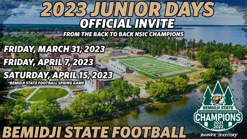 GentryDumont012's tweet photo. Thank you for the invite! Can’t wait to attend! @BrandonLabath @BSUBeaversFB https://t.co/LXgTs2A1PW