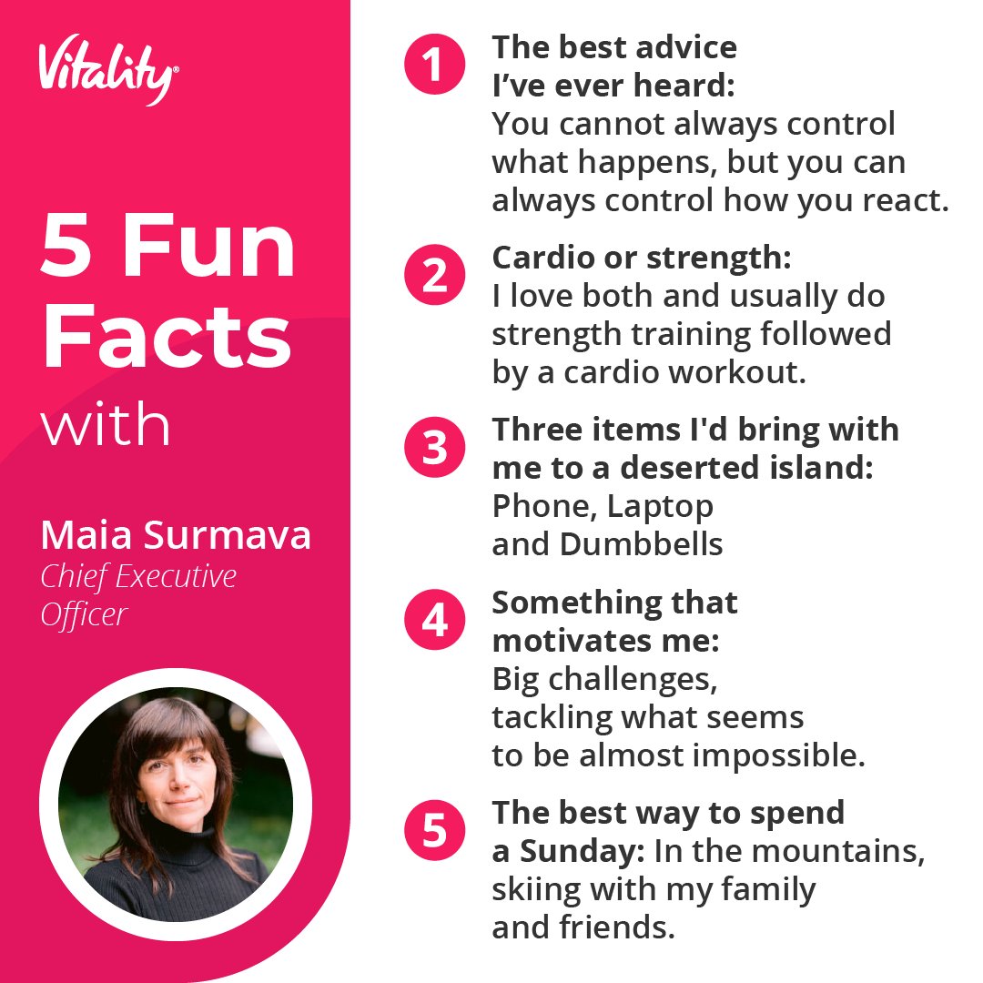 Today we're sharing some fun facts about our Chief Executive Officer, Maia Surmava. Stay tuned to see who we'll spotlight next week!