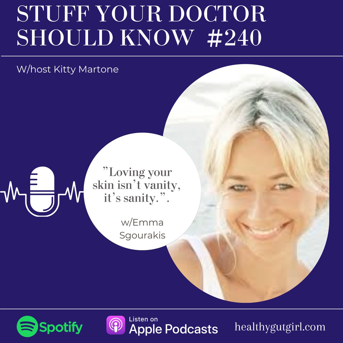 healthygutgirl's tweet image. SKIN SKIN SKIN! W/Emma Sgourakis
#Hormones #thyroid #estrogendominance #skincare 
Listen now on all podcast platforms 

open.spotify.com/episode/4GKVpW…