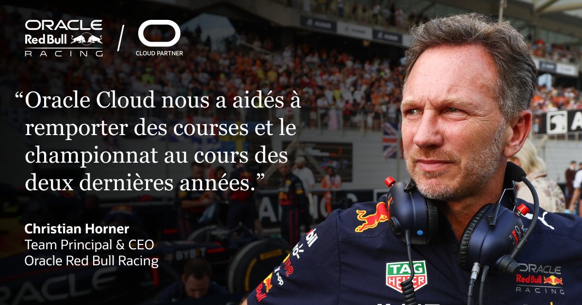 Oracle_France's tweet photo. En 2023, @redbullracing va continuer à accélérer grâce à la #data &amp; à nos solutions #cloud :
✅100Mds de simulations pour aider à la prise de décisions
✅Un concours pour les fans pour designer la #RB19
✅Et bien davantage!
#F1 #CX #Digital
Plus d’infos ⤵️
https://t.co/AWgUexYS0c https://t.co/hbnFlqiwKU