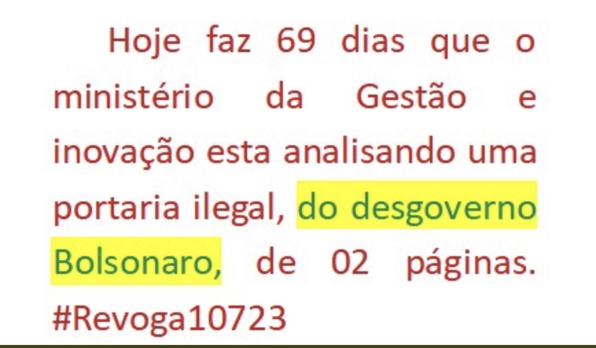 mletbarbosa's tweet photo. @edweck_rj #revogaportaria10723 https://t.co/8iT99vwWeD