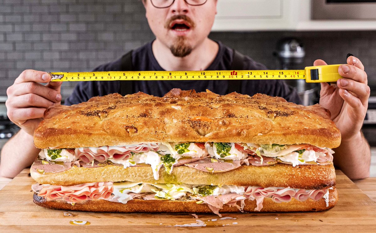 Joshua Weissman on Twitter "Big sandwich"